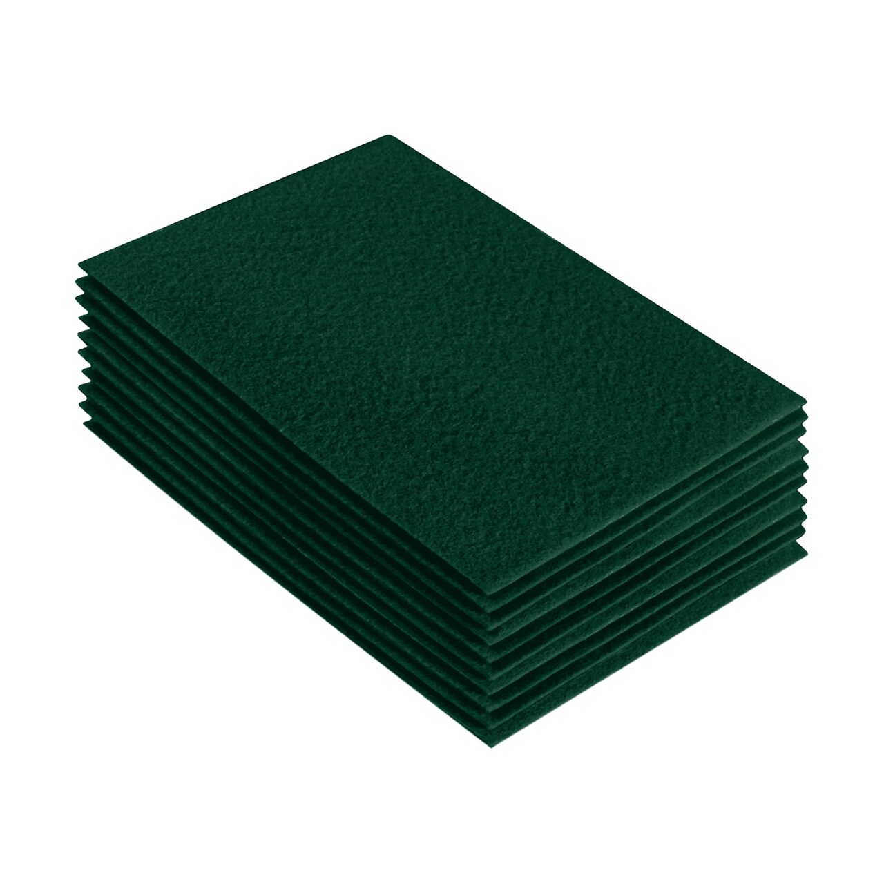 FabricLA Acrylic Felt Sheets for Crafts - Precut 9" X 12" Inches (20 cm X 30 cm) Felt Squares - Use Felt Fabric Craft Sheets for DIY, Hobby, Costume, and Decoration | Hunter Green - 10 Pieces